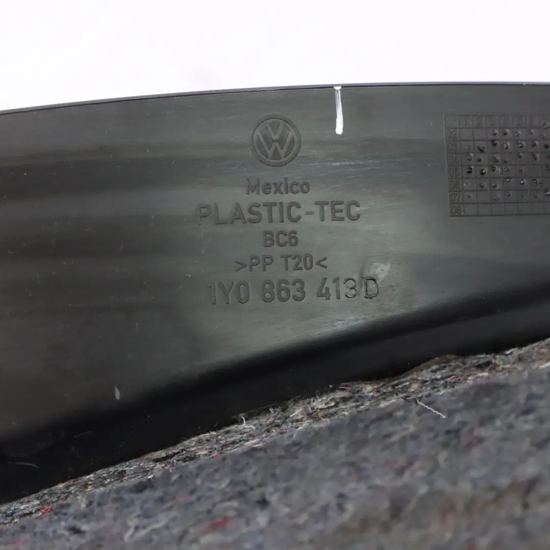 Volkswagen New Beetle Coffre de la plage arrière Cache-bagages - SKU 1Y0863413D - Numéro de pièce 1Y0863413D