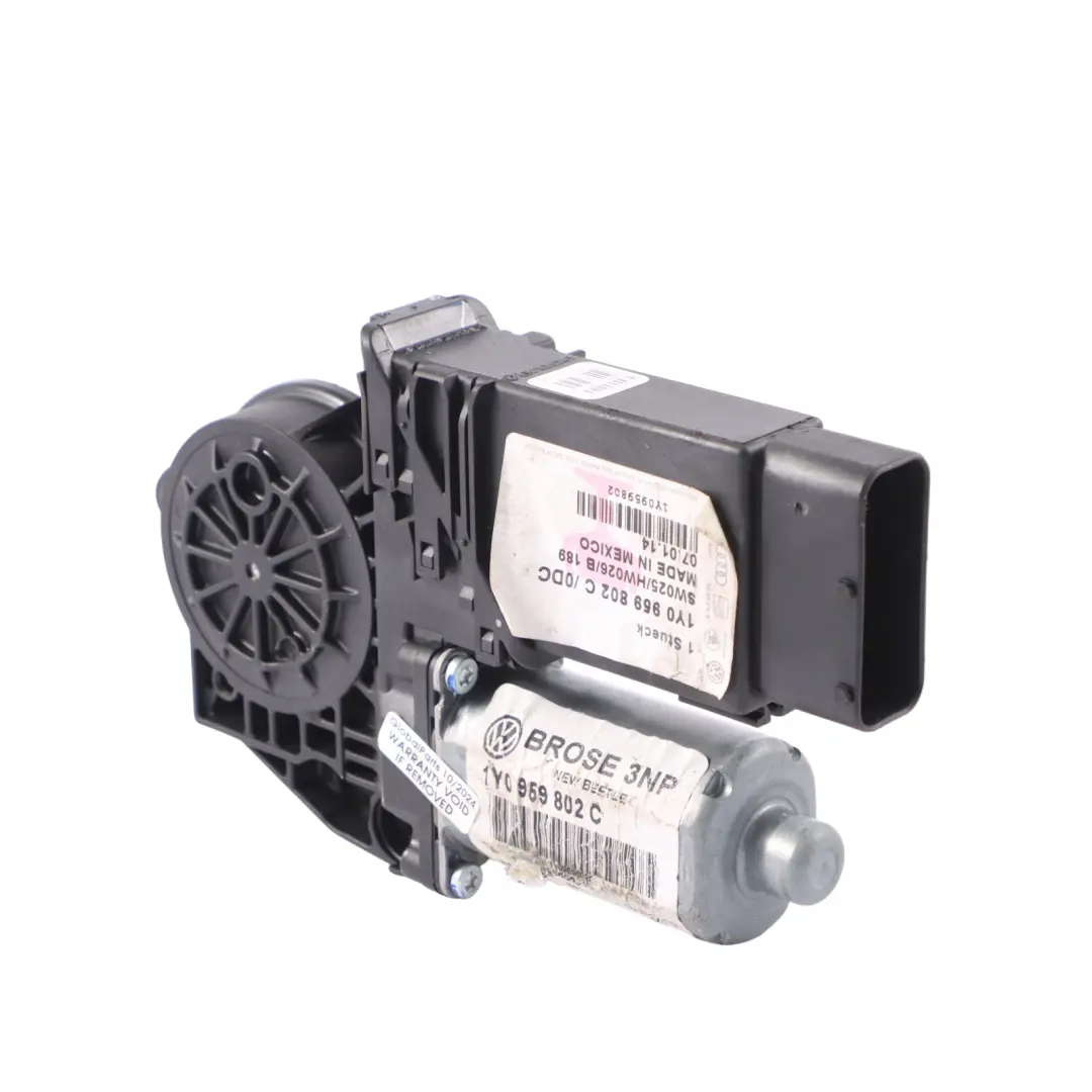 Volkswagen New Beetle Cabriolet Window Lifter Motor Front Right O/S - SKU RHD-1Y0959802C - Part number 1Y0959802C