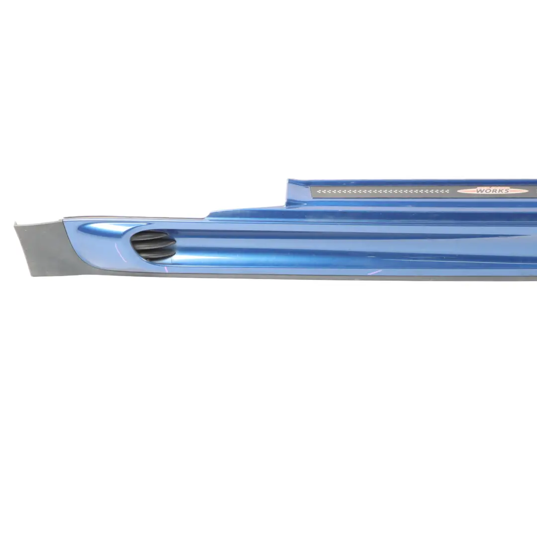 Mini Cooper R56 R57 JCW Right Door O/S Sill Skirt Side Lightning Blue - A63 - SKU 2156418-LB - Part number 2156418