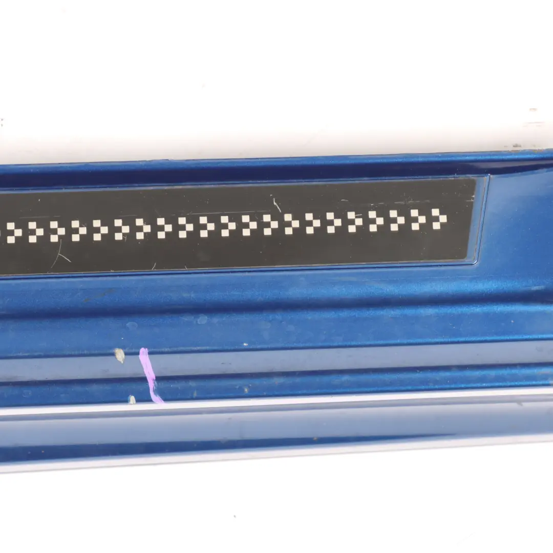 Right Door O/S Sill Skirt Side Lightning Blue - A63 to Mini Cooper R56 R57 JCW with Part number 2156418 Mini Cooper R56 R57 JCW Right Door O/S Sill Skirt Side Lightning Blue - A63 - SKU 2156418-LB - Part number 2156418