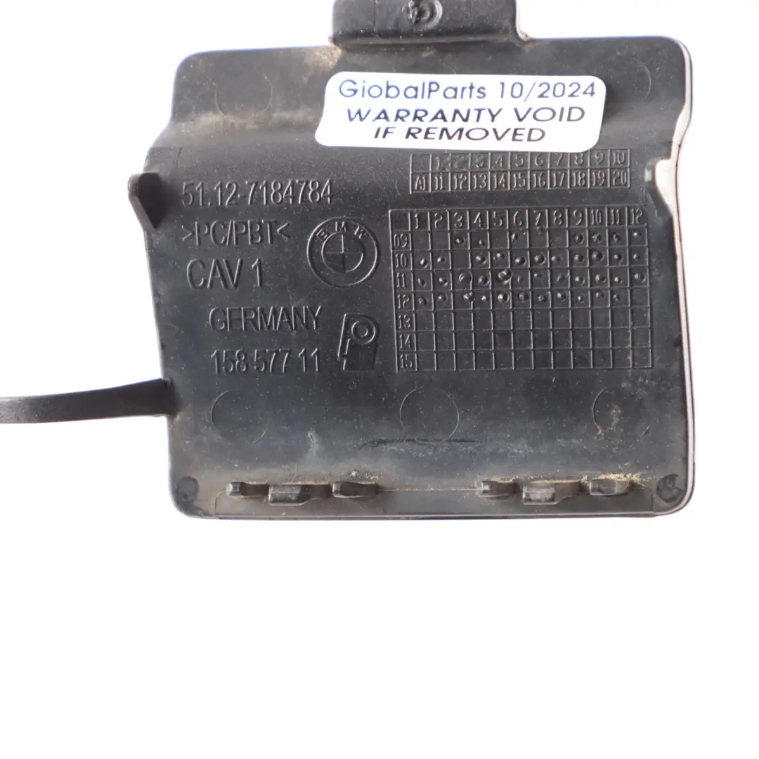 BMW F10 Klappe Abschleppöse Stoß Stangen Abdeckung Schwarz Saphir - 475 7184784 - SKU 2182411-BS - Teilenummer 2182411