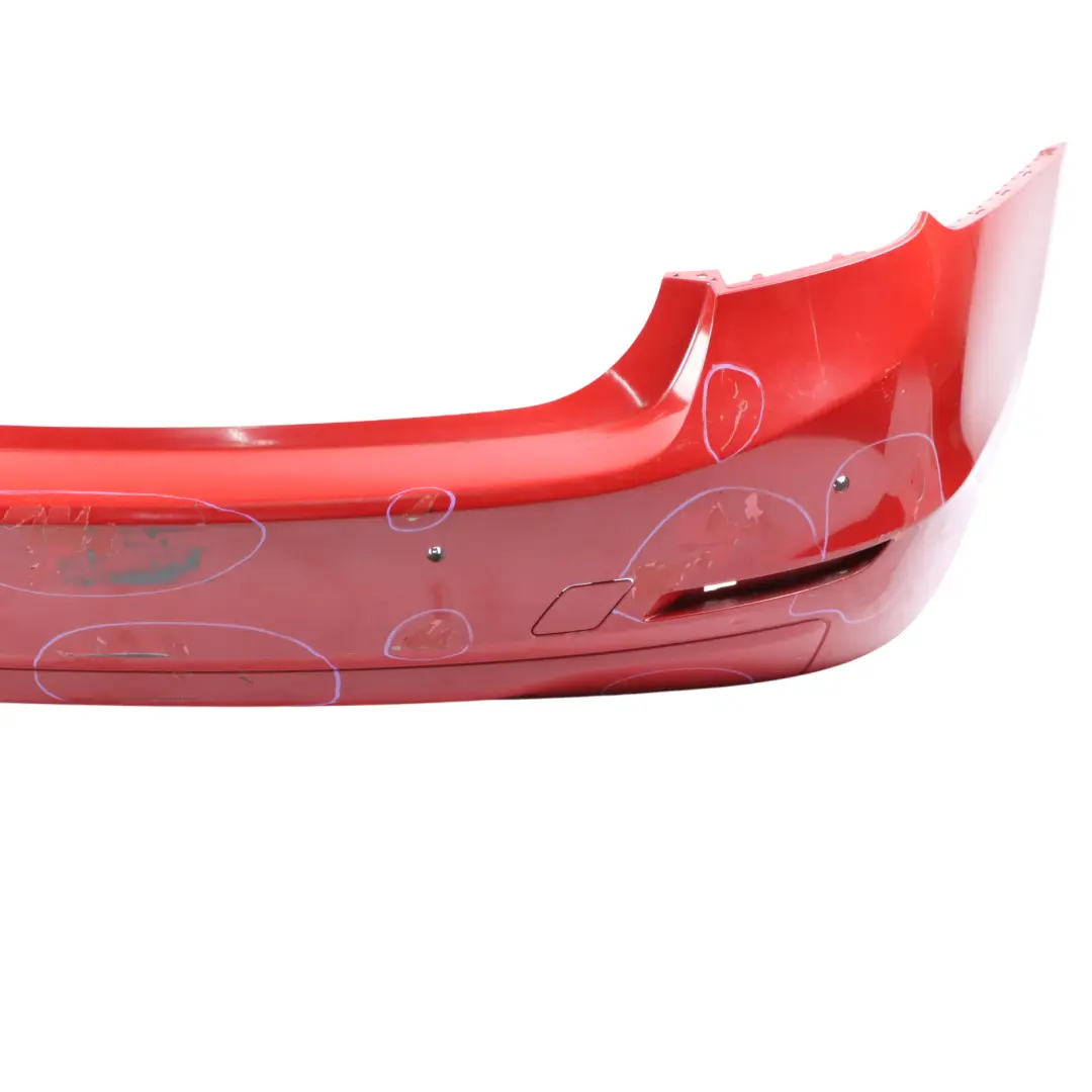 Bumper Trim Panel PDC Melbournerot Red Metallic - A75 to BMW F30 Saloon Rear with Part number 2239981 BMW F30 Saloon Rear Bumper Trim Panel PDC Melbournerot Red Metallic - A75 - SKU 2239981-MRT - Part number 2239981