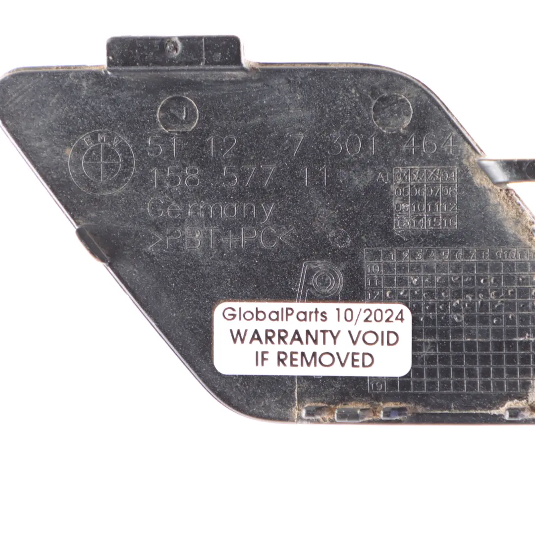 Bumper Flap Towing Hook Eye Cover Trim Glacier Silver - A83 7301464 to BMW F30 Rear with Part number 2240007 BMW F30 Rear Bumper Flap Towing Hook Eye Cover Trim Glacier Silver - A83 7301464 - SKU 2240007-GSB - Part number 2240007