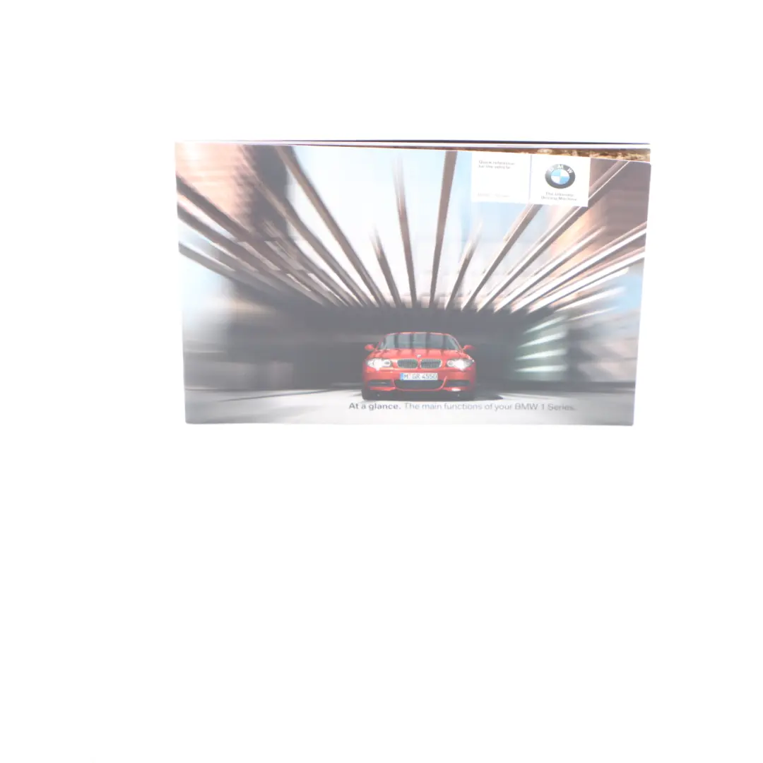 BMW 1 Series E81 E87 LCI Owner's Handbook Manual Case Pouch Wallet - SKU 2602782 - Part number 2602782