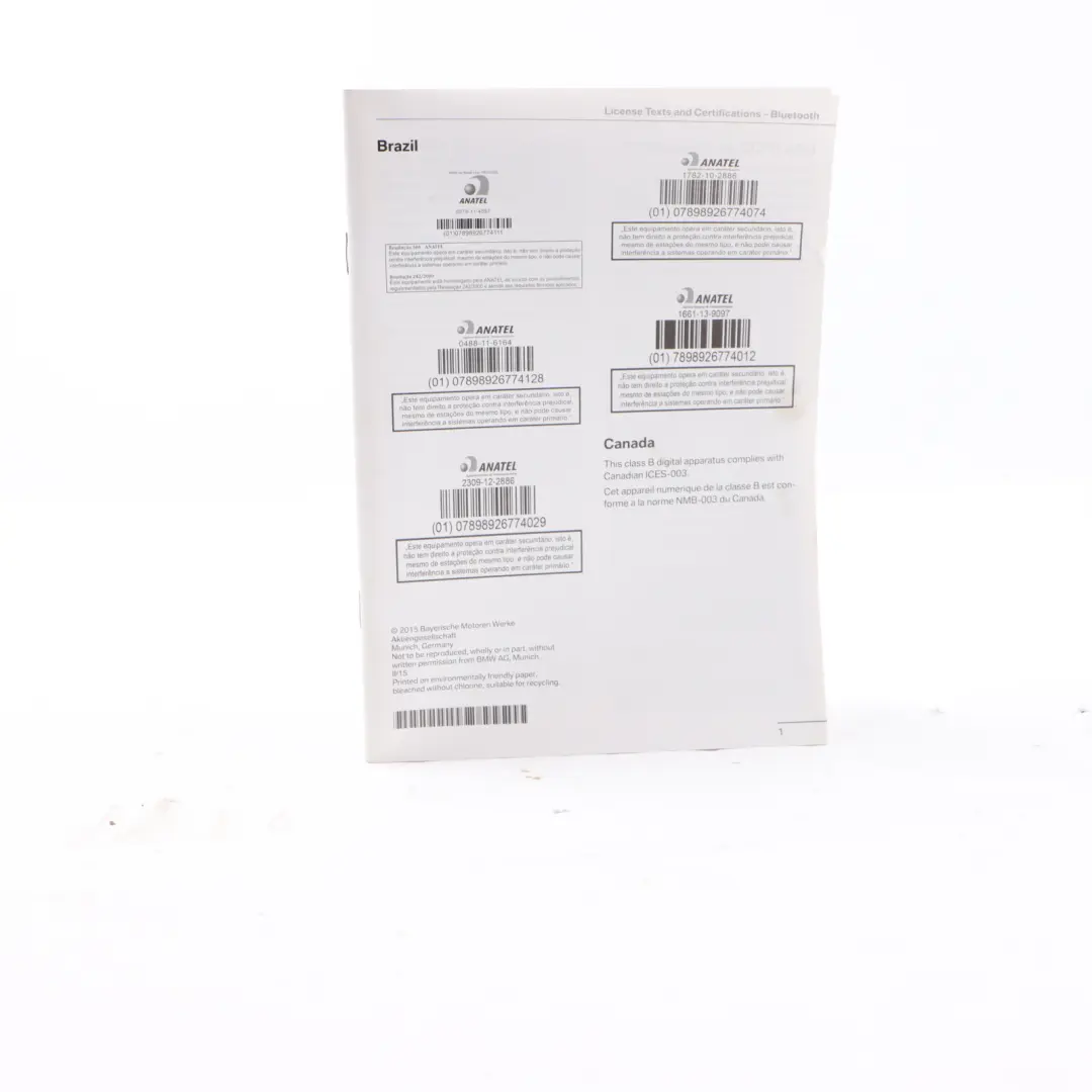 BMW X4 F26 Owner's Manual Handbook Navigation Instruction - SKU 2964120 - Part number 2964120