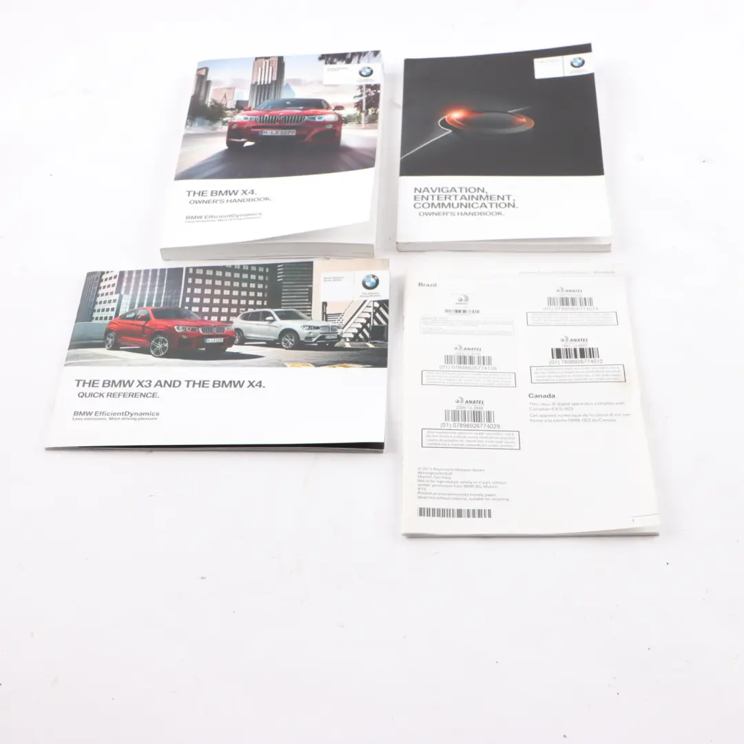 BMW X4 F26 Owner's Manual Handbook Navigation Instruction - SKU 2964120 - Part number 2964120