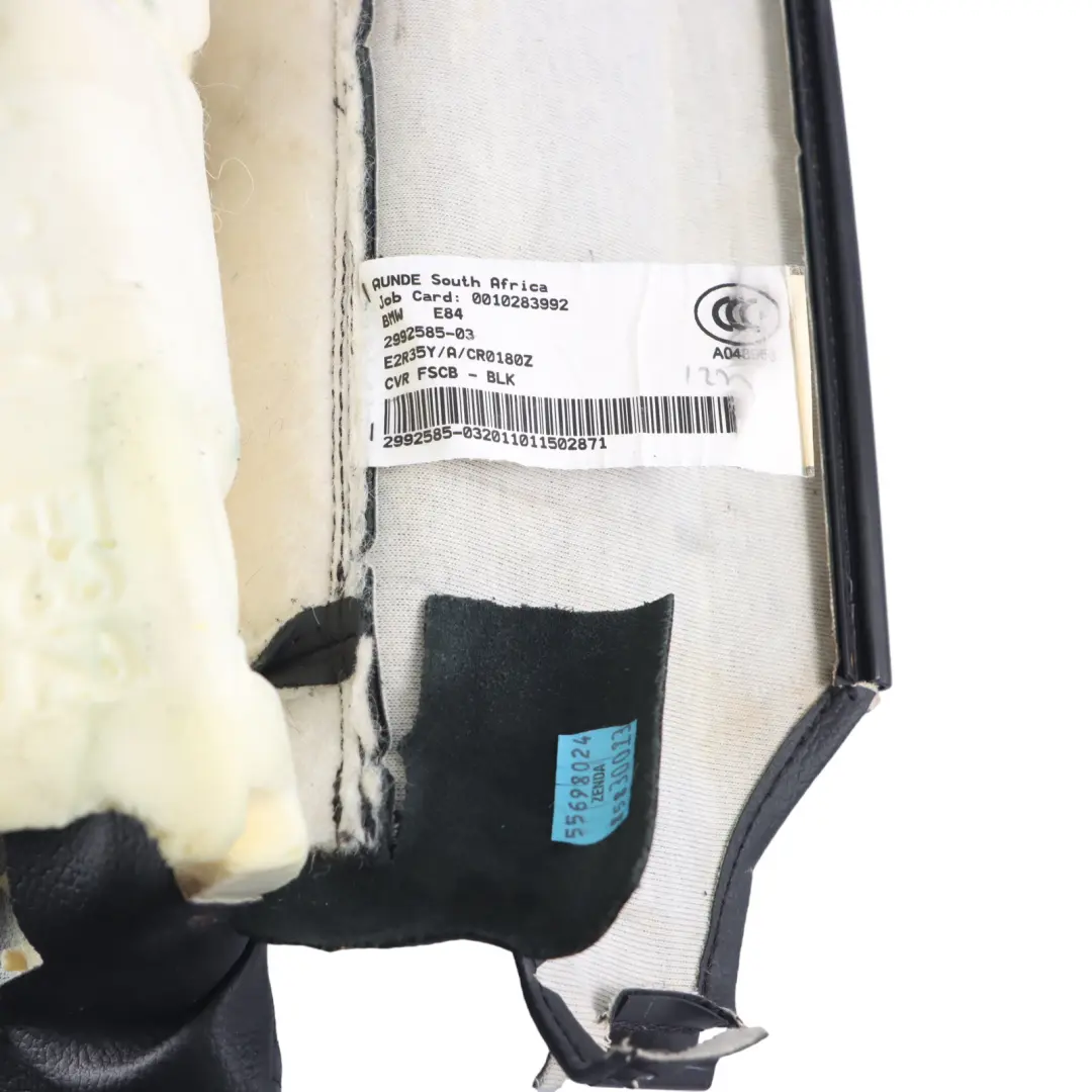BMW X1 E84 Siedzisko Fotela Przedniego Lewy Prawy Przód Czarna Skóra Nevada - SKU 2992585-1 - Numer Części 2992585