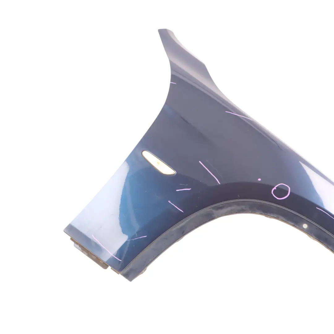 Front Right O/S Side Wing Panel Fender Tiefseeblau Blue - A76 to BMW X1 E84 with Part number 2993156 BMW X1 E84 Front Right O/S Side Wing Panel Fender Tiefseeblau Blue - A76 - SKU 2993156-DSB - Part number 2993156