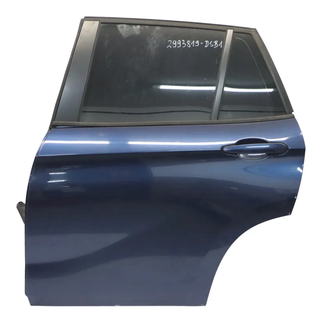 Door Rear Left N/S Tiefseeblau Deep Sea Blue Metallic - A76 to BMW X1 E84 with Part number 2993819 BMW X1 E84 Door Rear Left N/S Tiefseeblau Deep Sea Blue Metallic - A76 - SKU 2993819-DSB1 - Part number 2993819