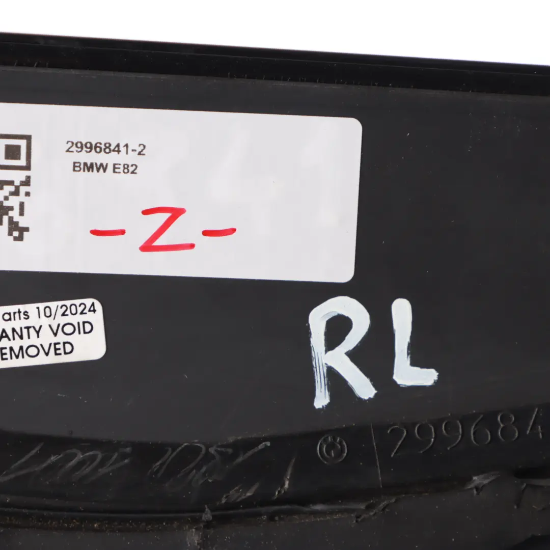 BMW E82 Rear Left N/S Side Window Black Glass AS3 High Gloss Strip - SKU 2996841-2 - Part number 2996841