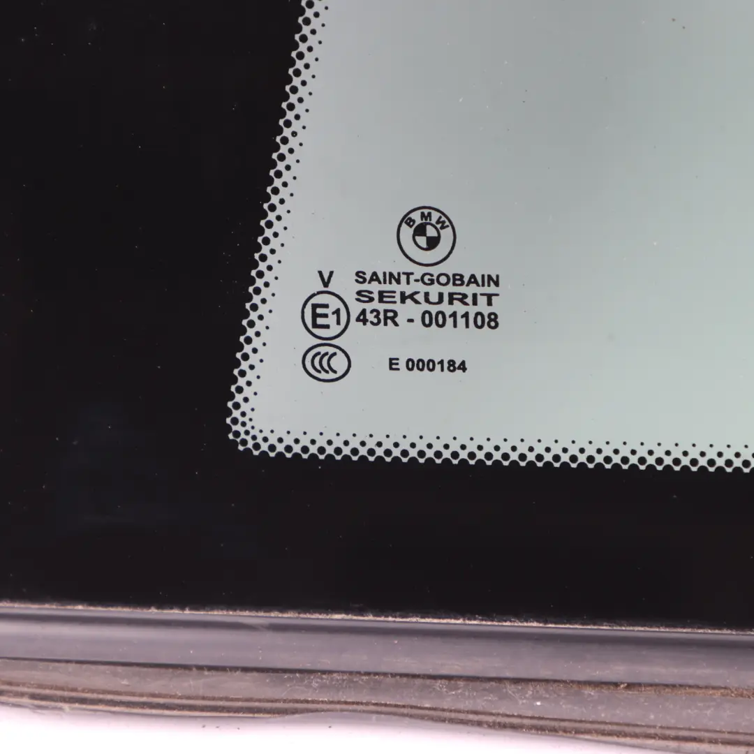 Left N/S Side Window Black Glass AS3 High Gloss Strip to BMW E82 Rear with Part number 2996841 BMW E82 Rear Left N/S Side Window Black Glass AS3 High Gloss Strip - SKU 2996841-2 - Part number 2996841