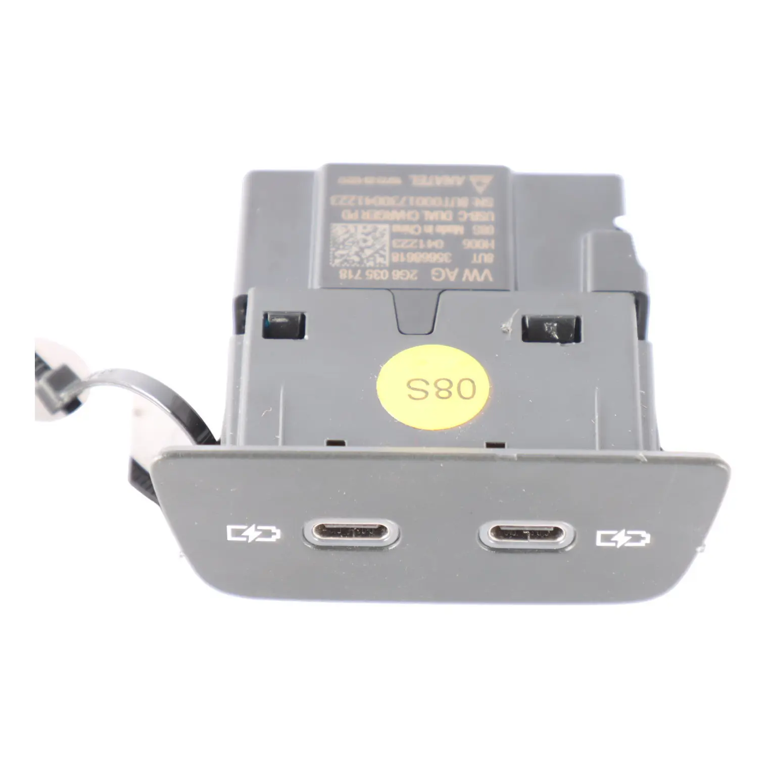 Volkswagen Golf Mk8 Toma De Carga Consola Central Trasera Puerto USB C 2G6035718