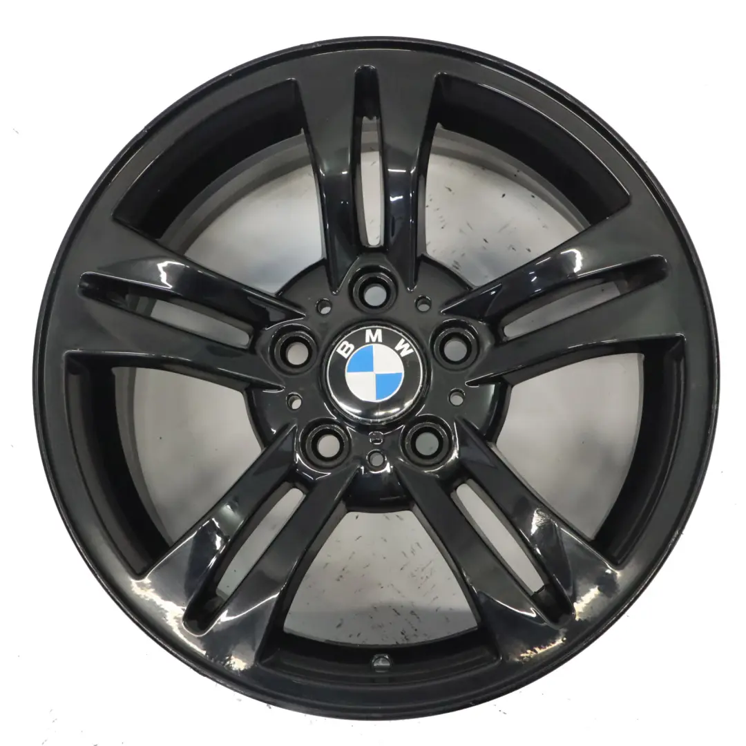 Schwarz Leichtmetallfelge 17" Doppelspeiche 112 8J ET:46 für BMW X3 E83 mit Teilenummer 3401200 BMW X3 E83 Schwarz Leichtmetallfelge 17" Doppelspeiche 112 8J ET:46 - SKU 3401200-4 - Teilenummer 3401200