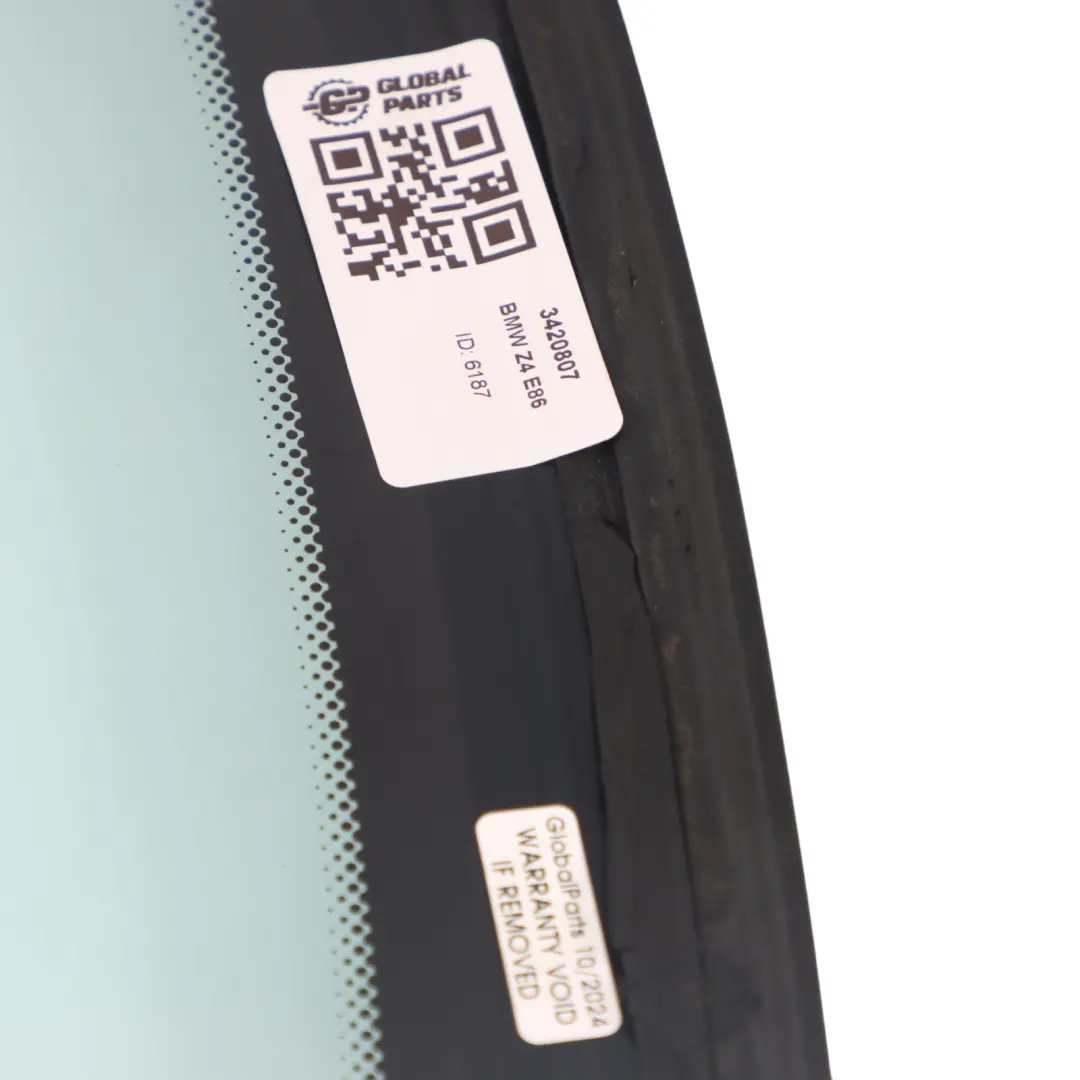 Cristal Ventana Lateral Trasera Izquierda AS2 para BMW Z4 E86 con número de pieza 3420807 BMW Z4 E86 Cristal Ventana Lateral Trasera Izquierda AS2 - SKU 3420807 - Número de pieza 3420807