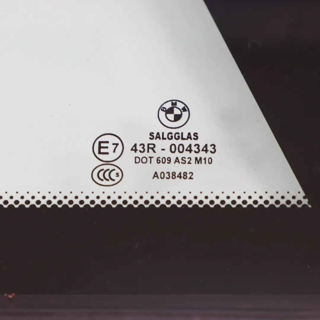 BMW Z4 E86 Fenêtre Latérale Arrière Vitrage Droit AS2 - SKU 3420808 - Numéro de pièce 3420808