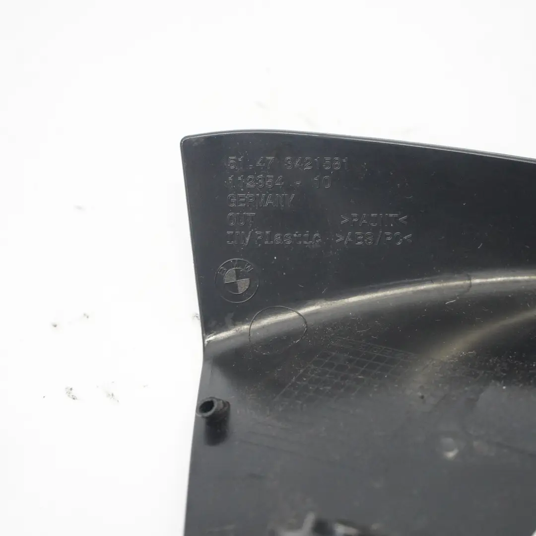BMW Z4 E86 Trunk Lid Tailgate Interior Cover Panel Trim Left N/S Black - SKU 3421581 - Part number 3421581