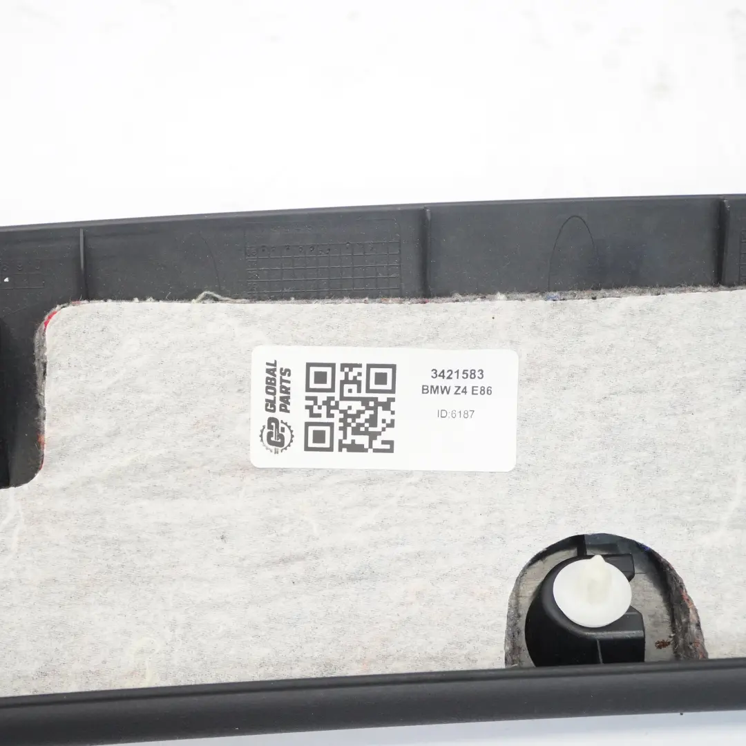 BMW Z4 E86 Górna Osłona Wnętrza Bagażnika Czarna - SKU 3421583 - Numer Części 3421583