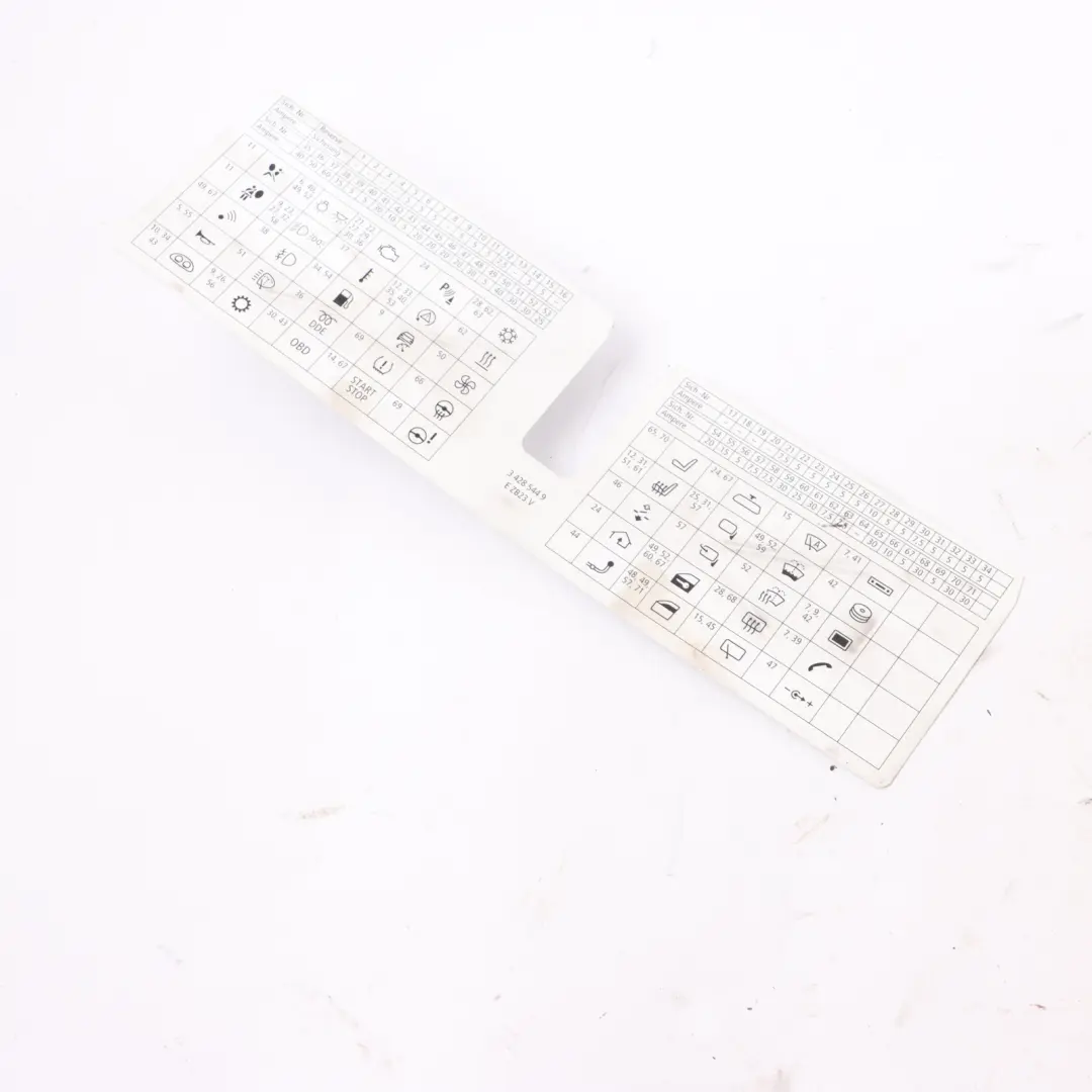 Fuse Box Grouping Map Diagram Location to BMW X3 E83 LCI with Part number 3428544 BMW X3 E83 LCI Fuse Box Grouping Map Diagram Location - SKU 3428544 - Part number 3428544