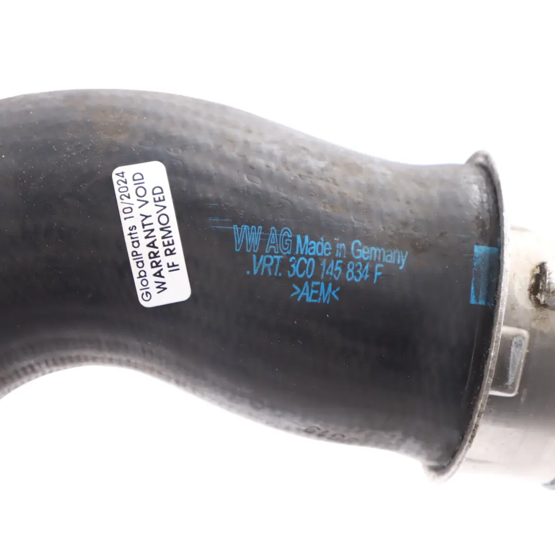 Pipe Hose Line Diesel TDI to Audi A3 8P Turbo Intercooler with Part number 3C0145834F Audi A3 8P Turbo Intercooler Pipe Hose Line Diesel TDI - SKU 3C0145834F - Part number 3C0145834F