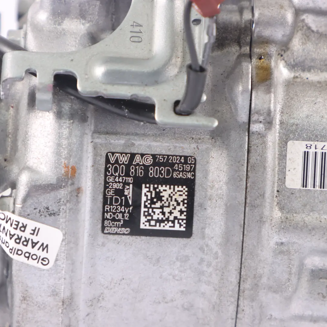 Sprężarka Klimatyzacji Kompresor do VW Volkswagen Golf 8 1.5 eTSI o numerze 3Q0816803D VW Volkswagen Golf 8 1.5 eTSI Sprężarka Klimatyzacji Kompresor - SKU 3Q0816803D-1 - Numer Części 3Q0816803D