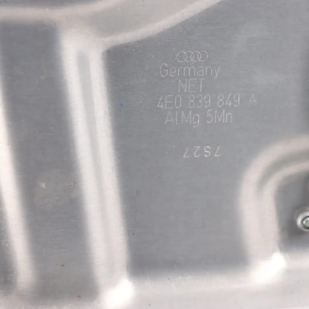 Door Window Regulator Lifter Carrier Rear Left N/S to Audi A8 S8 D3 with Part number 4E0839461C Audi A8 S8 D3 Door Window Regulator Lifter Carrier Rear Left N/S - SKU 4E0839461C - Part number 4E0839461C