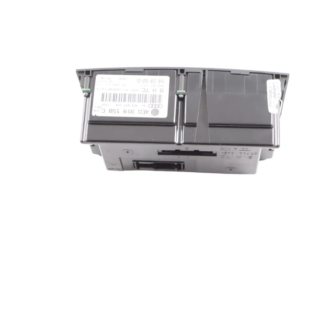 Heater Climate Control Panel Unit to Audi A8 S8 D3 Rear with Part number 4E0919158C Audi A8 S8 D3 Rear Heater Climate Control Panel Unit - SKU 4E0919158C - Part number 4E0919158C