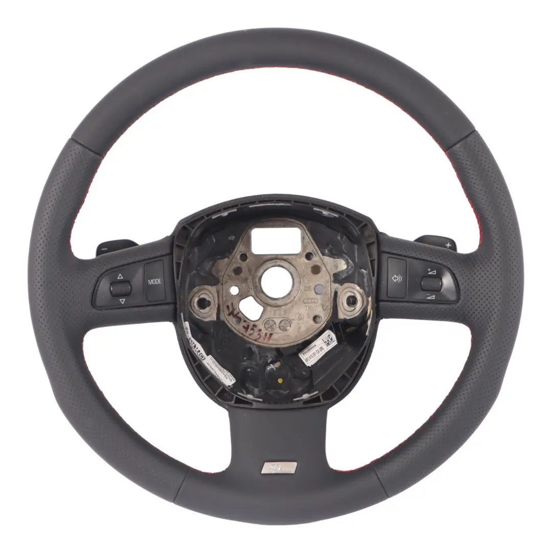 Volante Audi A6 C6 Q7 4L S Line NUOVO Paddle in Pelle Nera - SKU 4F0419091CA-1 - Numero di parte 4F0419091CA