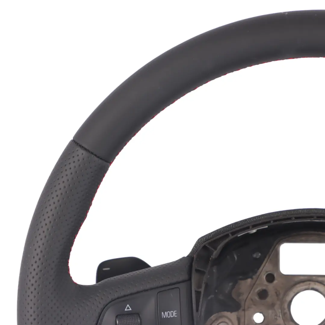 NUEVO Cuero Negro Levas para Volante Audi A6 C6 Q7 4L S Line con número de pieza 4F0419091CA Volante Audi A6 C6 Q7 4L S Line NUEVO Cuero Negro Levas - SKU 4F0419091CA-1 - Número de pieza 4F0419091CA