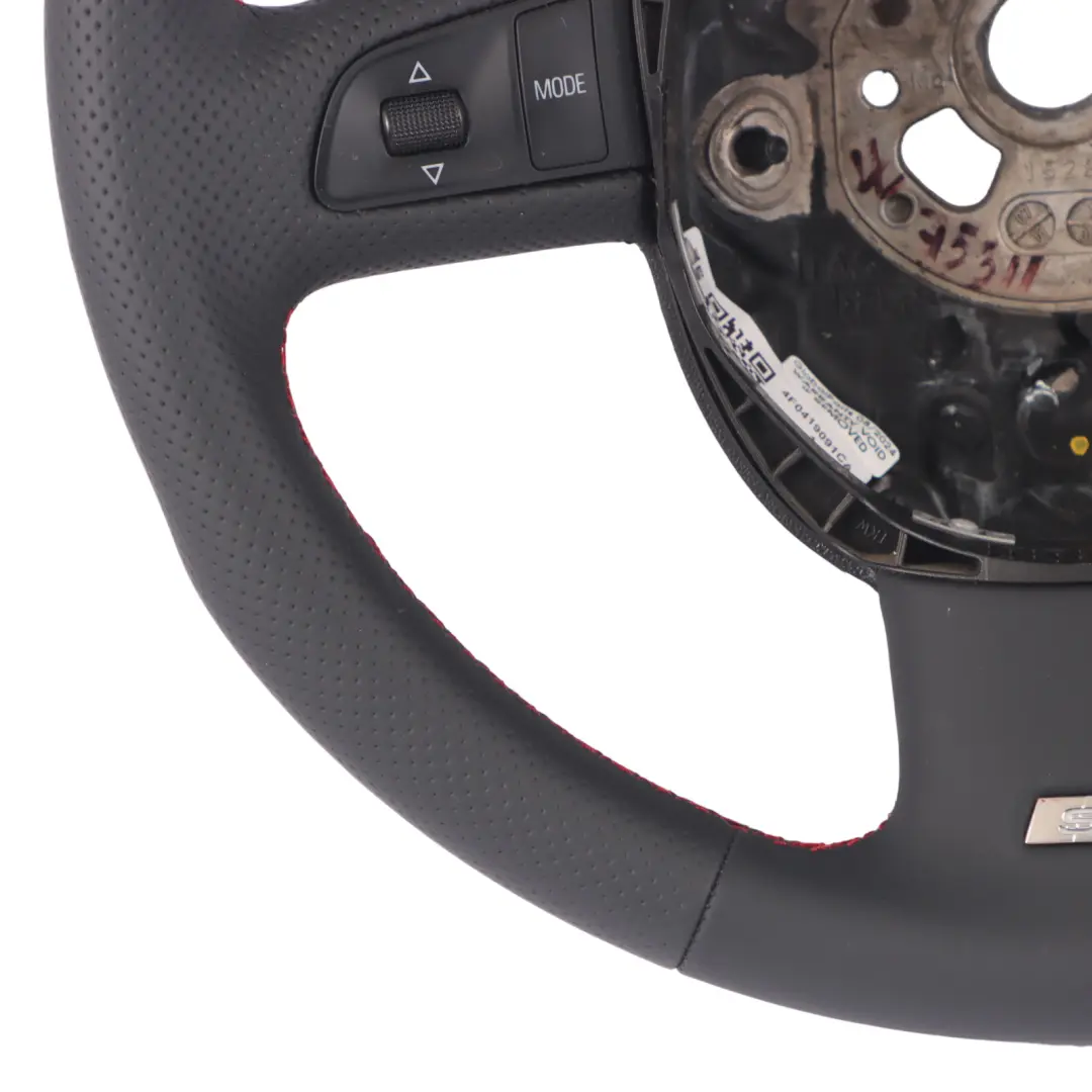 Volante Audi A6 C6 Q7 4L S Line NUOVO Paddle in Pelle Nera - SKU 4F0419091CA-1 - Numero di parte 4F0419091CA