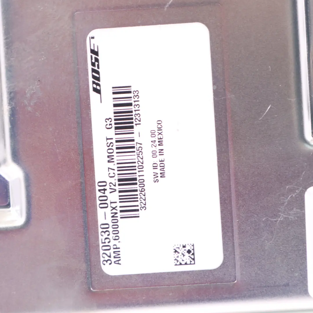 Audio Sistema de Sonido Amplificador Bose para Audi A6 C7 con número de pieza 4G0035223C Audi A6 C7 Audio Sistema de Sonido Amplificador Bose - SKU 4G0035223C - Número de pieza 4G0035223C