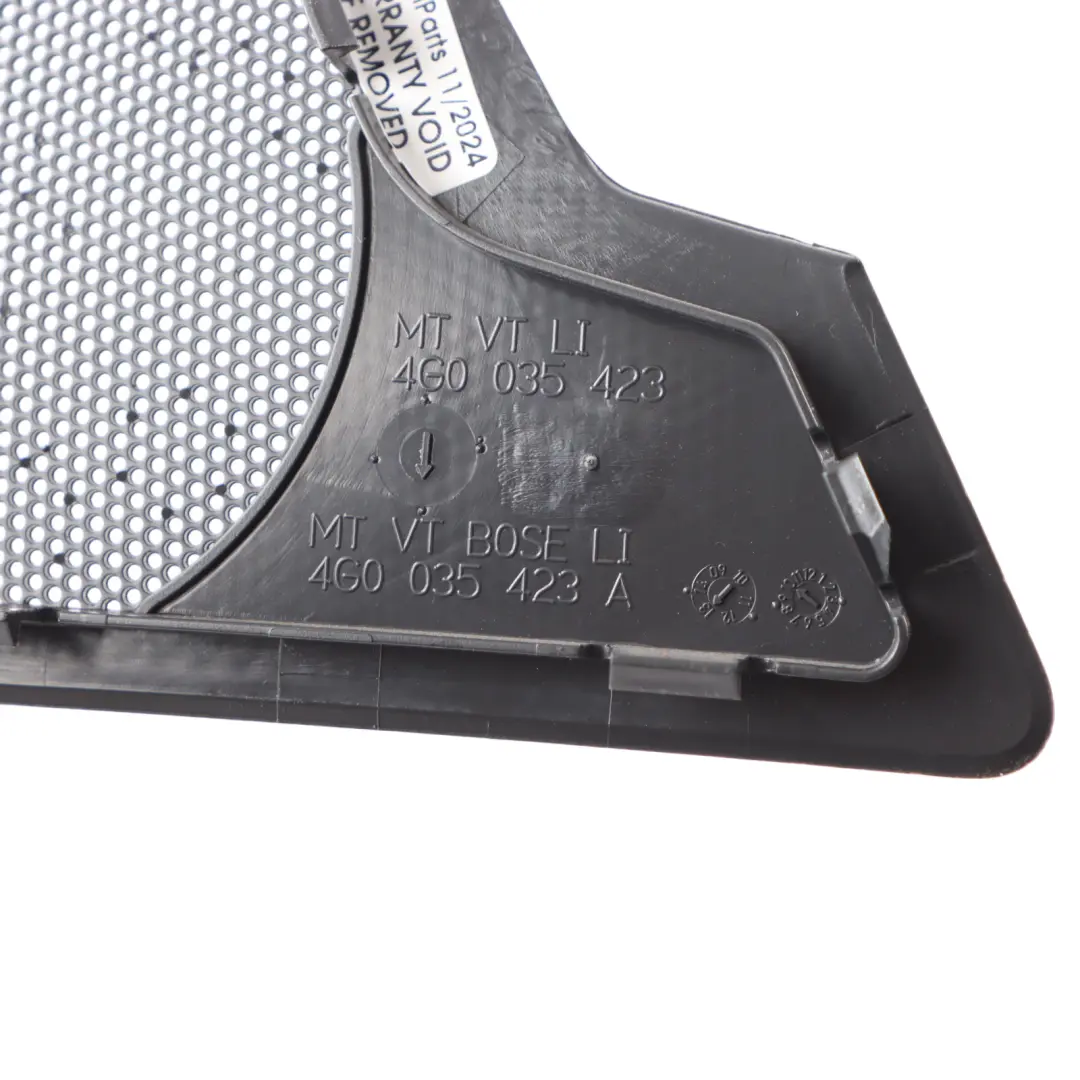 Osłona Blenda Głośnika Drzwi Lewy Przód do Audi RS6 C7 o numerze 4G0035423A Audi RS6 C7 Osłona Blenda Głośnika Drzwi Lewy Przód - SKU 4G0035423A - Numer Części 4G0035423A