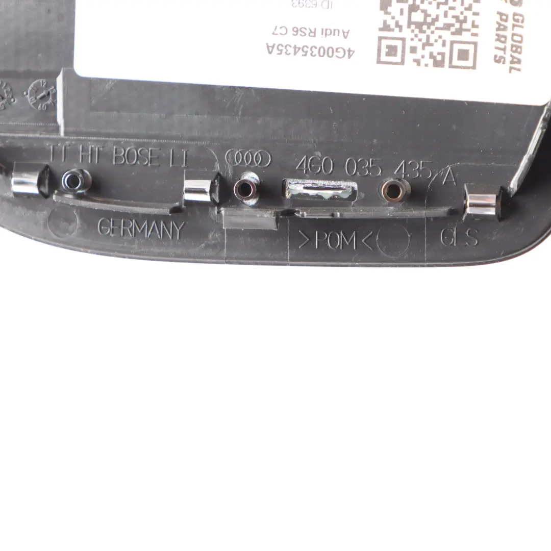 Posteriore Tweeter Coperchio Pannello Sinistro Laterale per Audi A6 C7 con numero di parte 4G0035435A Audi A6 C7 Posteriore Tweeter Coperchio Pannello Sinistro Laterale - SKU 4G0035435A - Numero di parte 4G0035435A