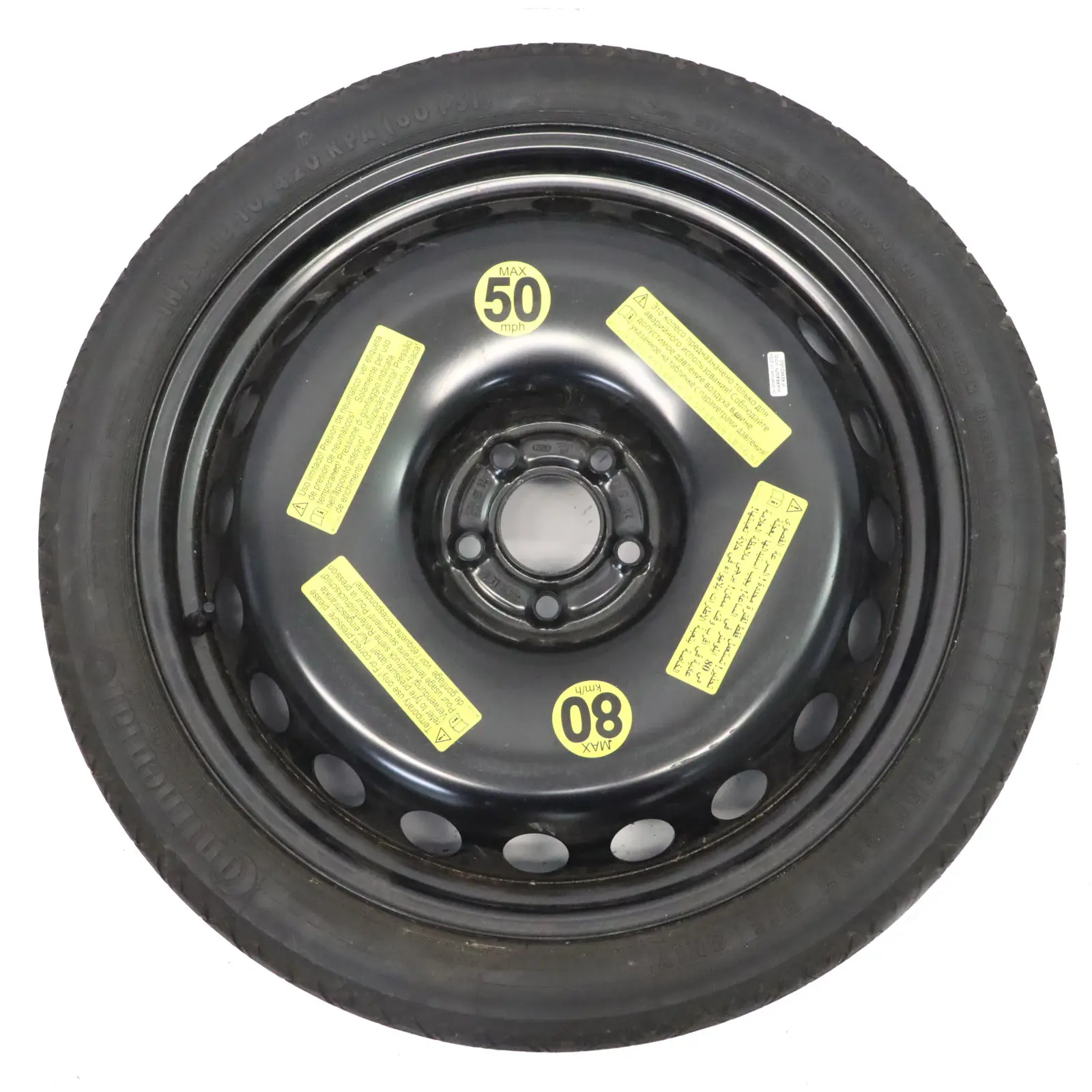 Audi A6 C7 Cerchio ruota scorta 20" 4.5J ET:22 Continental 145/60 4G0601027