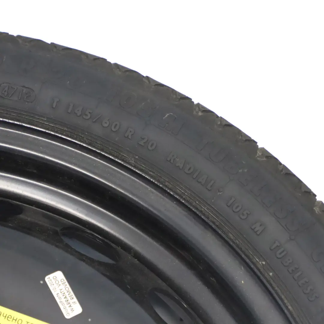 Ersatz Rad Felge 20" 4.5J ET:22 Reifen Continental 145/60 für Audi A6 C7 mit Teilenummer 4G0601027 Audi A6 C7 Ersatz Rad Felge 20" 4.5J ET:22 Reifen Continental 145/60 - SKU 4G0601027 - Teilenummer 4G0601027