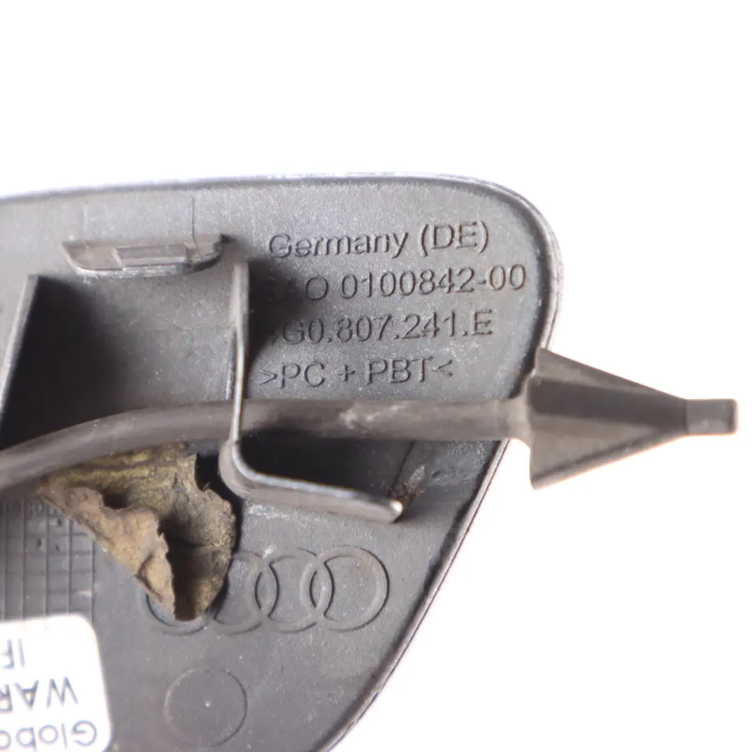 Front Bumper Towing Hook Eye Cover Trim Phantom Black Z9Y to Audi RS6 C7 with Part number 4G0807241E Audi RS6 C7 Front Bumper Towing Hook Eye Cover Trim Phantom Black Z9Y - SKU 4G0807241E-PHB - Part number 4G0807241E