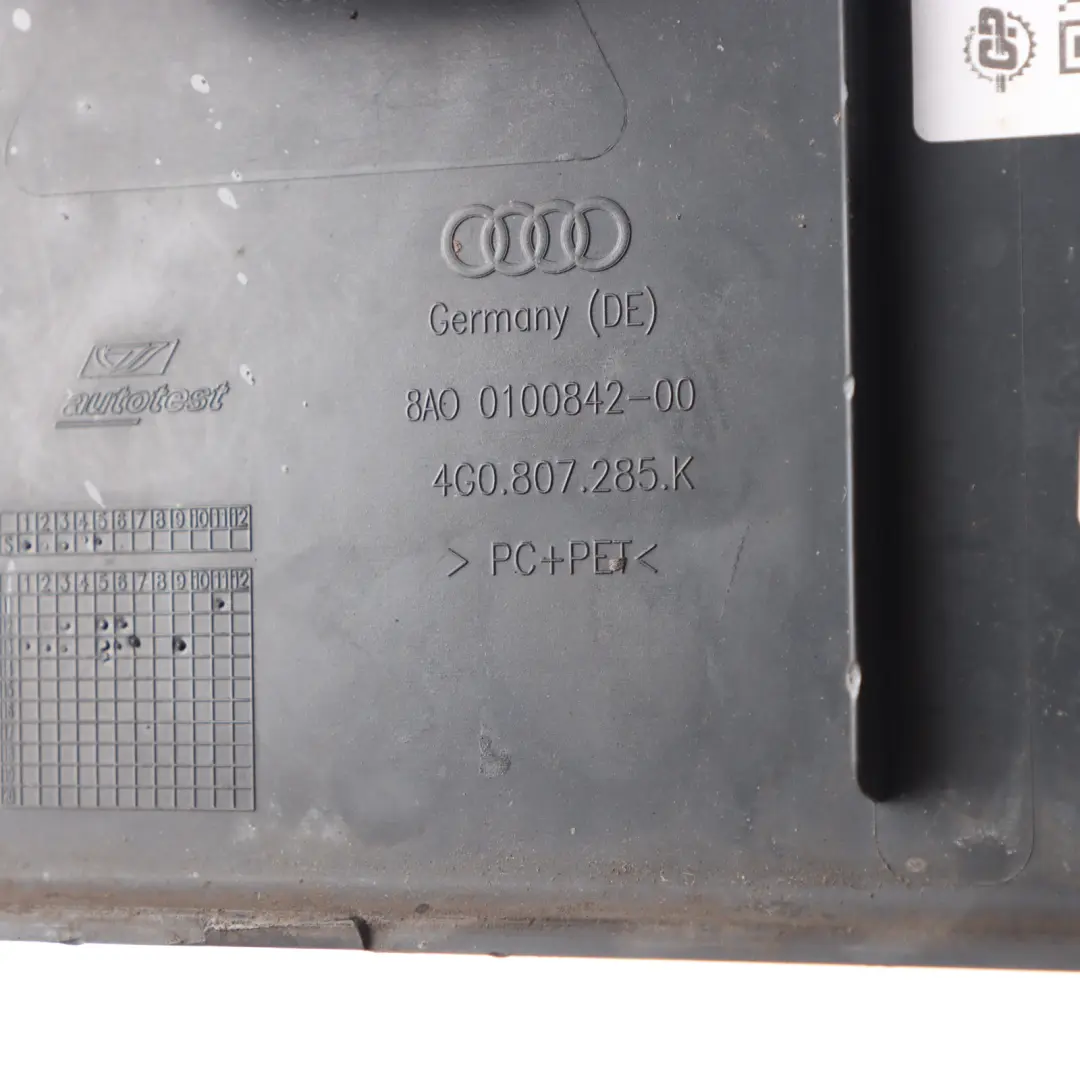 Audi RS6 C7 Licence Plate Holder Carrier Trim Bracket Mount Panel - SKU 4G0807285K - Part number 4G0807285K