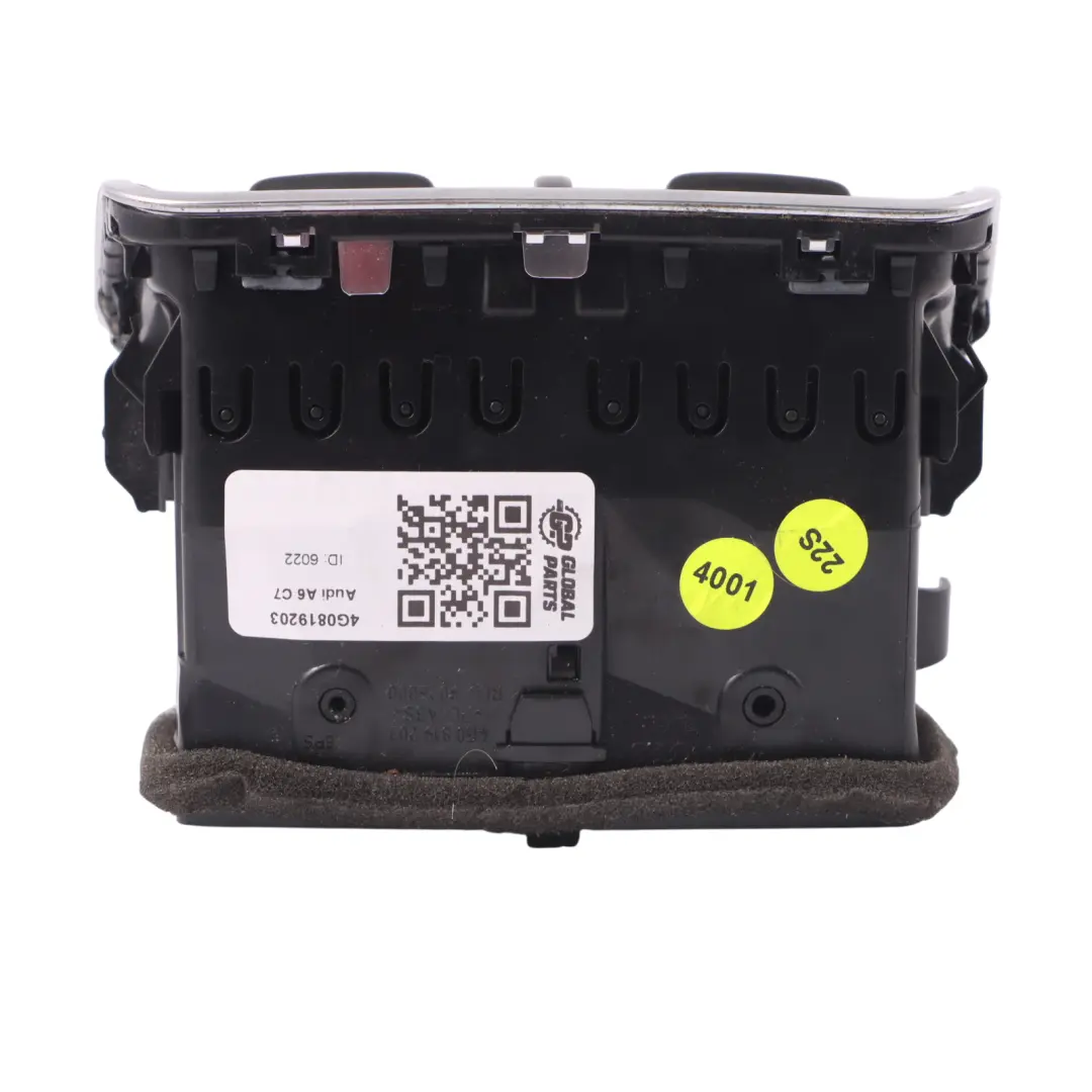 Audi A6 C7 Console Centrale Cache Venturi Panneau Arrière - SKU 4G0819203 - Numéro de pièce 4G0819203