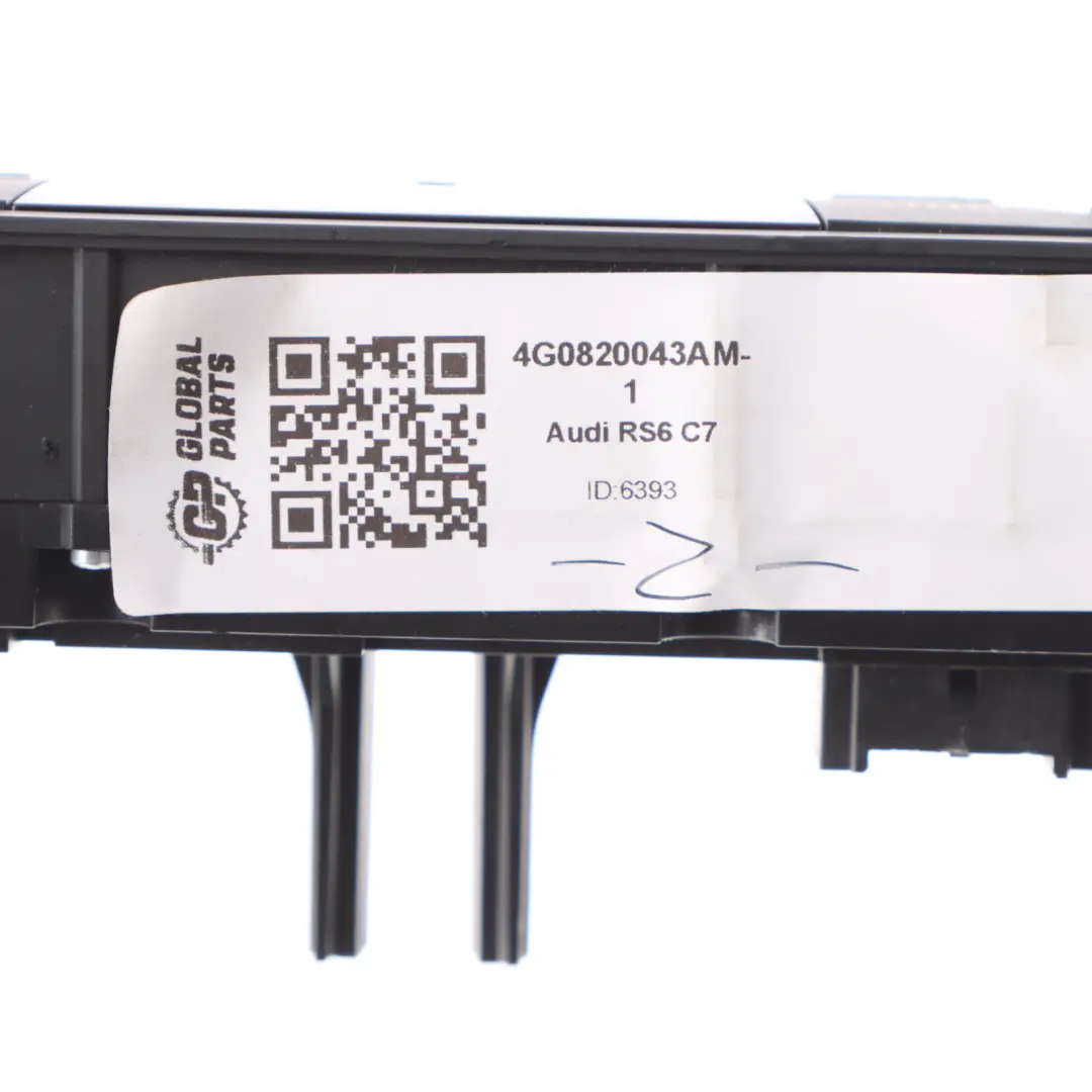 Audi RS6 C7 Automatic Air Conditioning Heater Control Switch Panel 4G0820043AM - SKU 4G0820043AM-1 - Part number 4G0820043AM-1