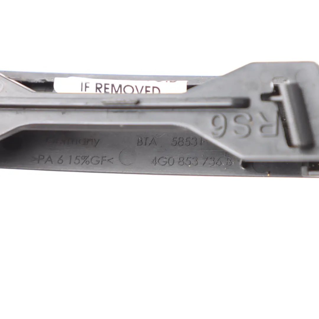 Front Bumper Radiator Grille Badge Emblem Label Logo Trim to Audi RS6 C7 with Part number 4G0853736B Audi RS6 C7 Front Bumper Radiator Grille Badge Emblem Label Logo Trim - SKU 4G0853736B - Part number 4G0853736B