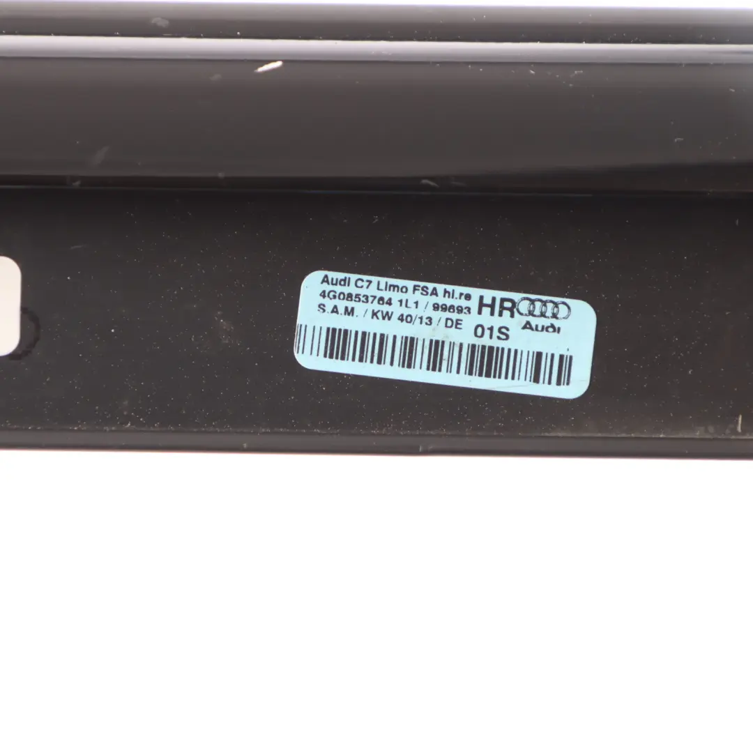 Door Window Moulding Rear Right O/S Trim Strip Black to Audi RS6 C7 with Part number 4G0853764 Audi RS6 C7 Door Window Moulding Rear Right O/S Trim Strip Black - SKU 4G0853764 - Part number 4G0853764