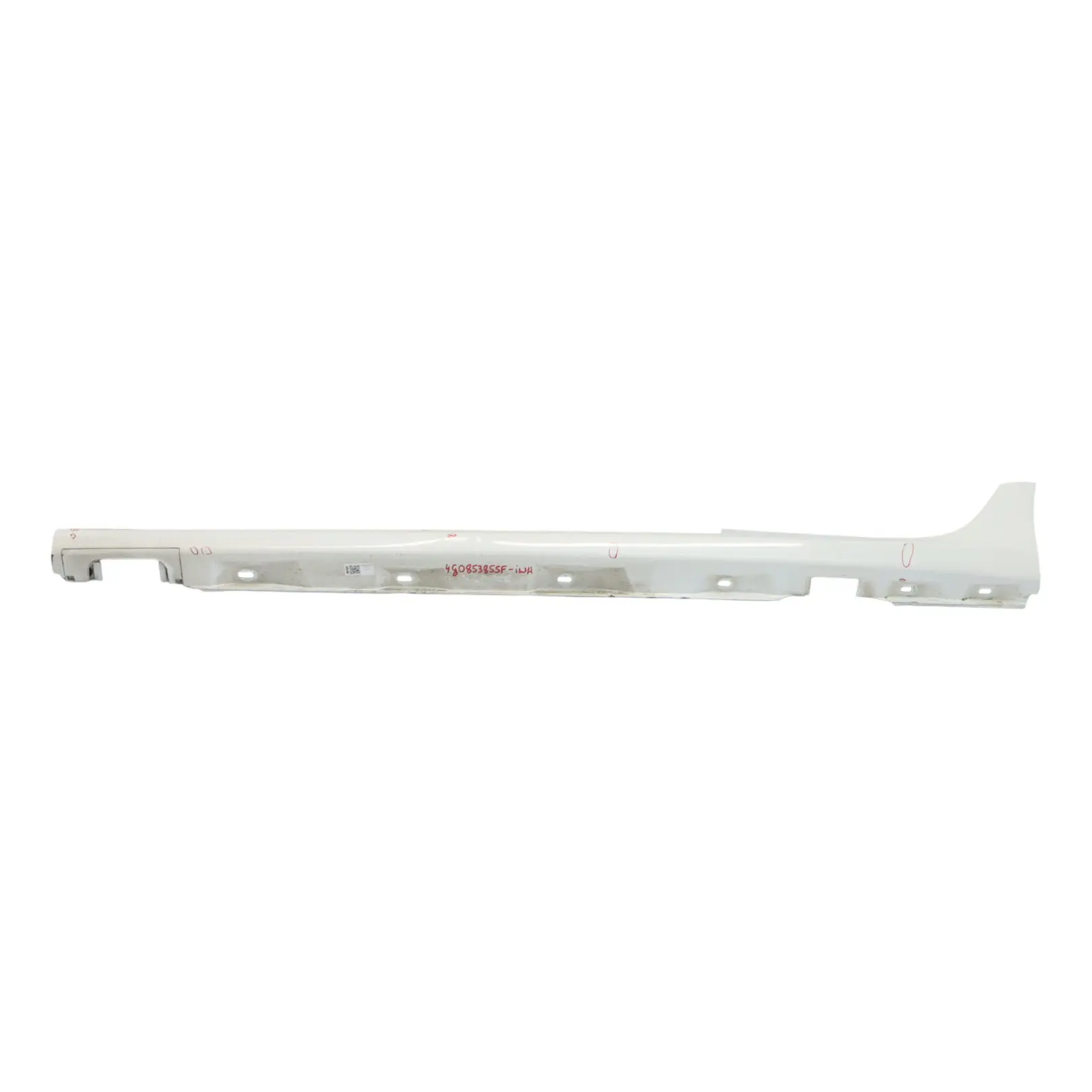 Audi A6 4G Side Skirt Left N/S Door Sill Cover Panel Ibis White - Y9C