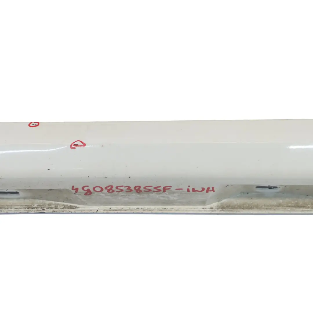 Seitenschweller links Türschwellerabdeckung Ibis Weiß - Y9C für Audi A6 4G mit Teilenummer 4G0853855F Audi A6 4G Seitenschweller links Türschwellerabdeckung Ibis Weiß - Y9C - SKU 4G0853855F-IWH - Teilenummer 4G0853855F