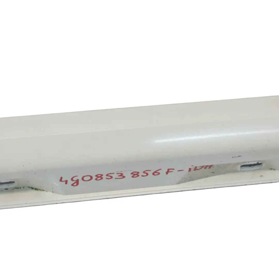 Side Skirt Right O/S Door Sill Cover Panel Ibis White - Y9C to Audi A6 4G with Part number 4G0853856F Audi A6 4G Side Skirt Right O/S Door Sill Cover Panel Ibis White - Y9C - SKU 4G0853856F-IWH - Part number 4G0853856F