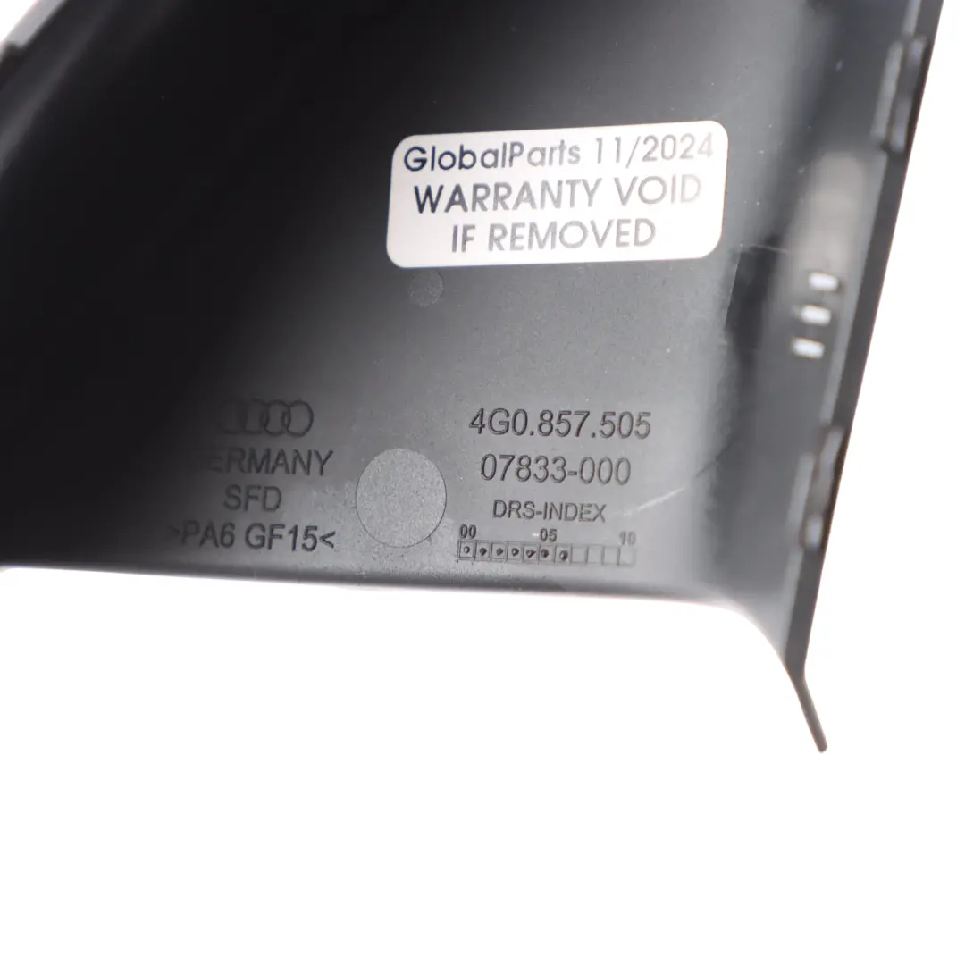 Cache Intérieur Extérieur Gauche Conducteur Porte Avant pour Audi RS6 C7 à propos du numéro de pièce 4G0857505 Audi RS6 C7 Cache Intérieur Extérieur Gauche Conducteur Porte Avant - SKU 4G0857505 - Numéro de pièce 4G0857505