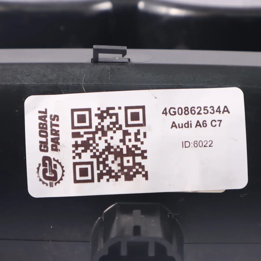 Audi A6 C7 Console centrale Porte gobelet Rangement Panneau garniture - SKU 4G0862534A - Numéro de pièce 4G0862534A