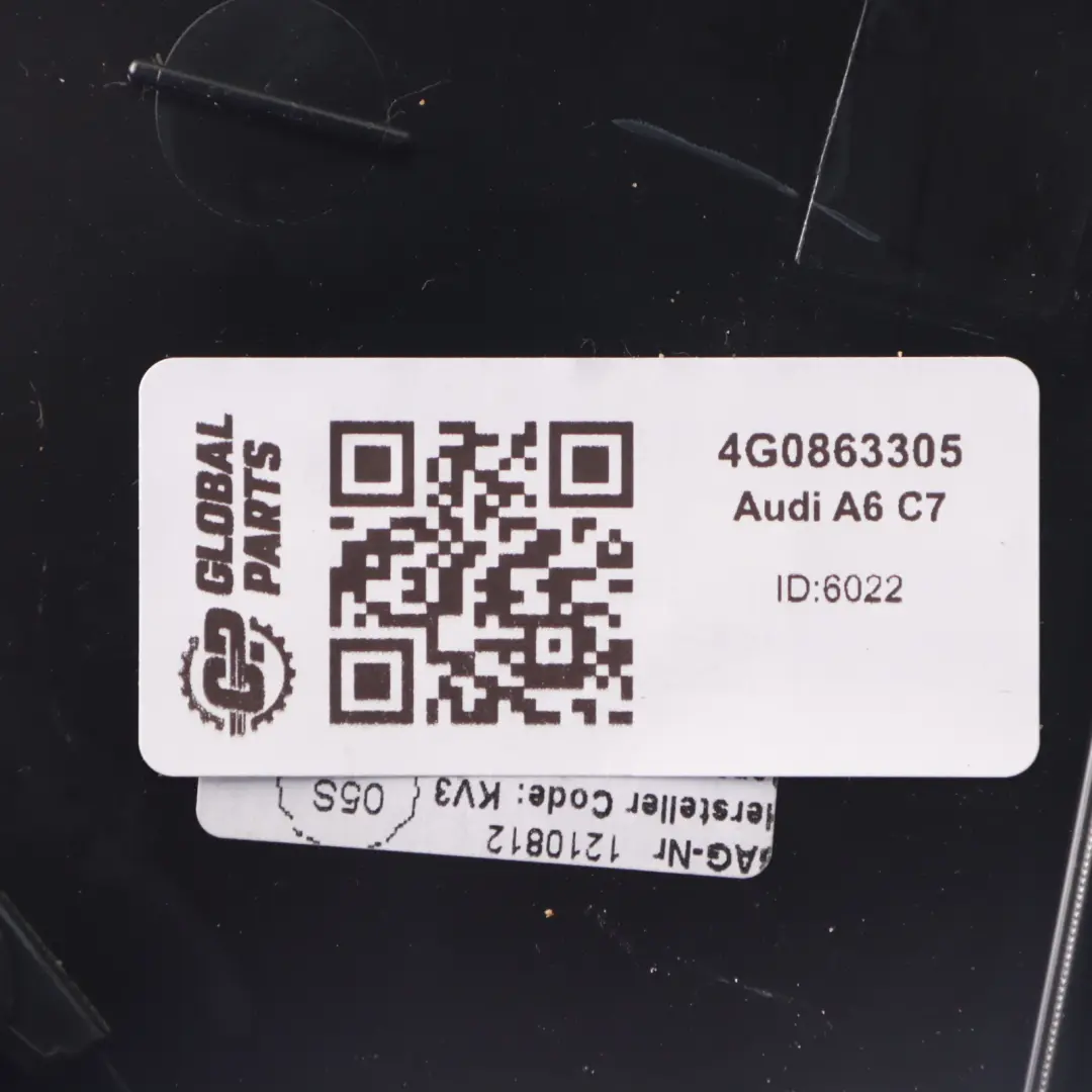 Audi A6 C7 Panneau recouvrement garniture console centrale gauche - SKU 4G0863305 - Numéro de pièce 4G0863305