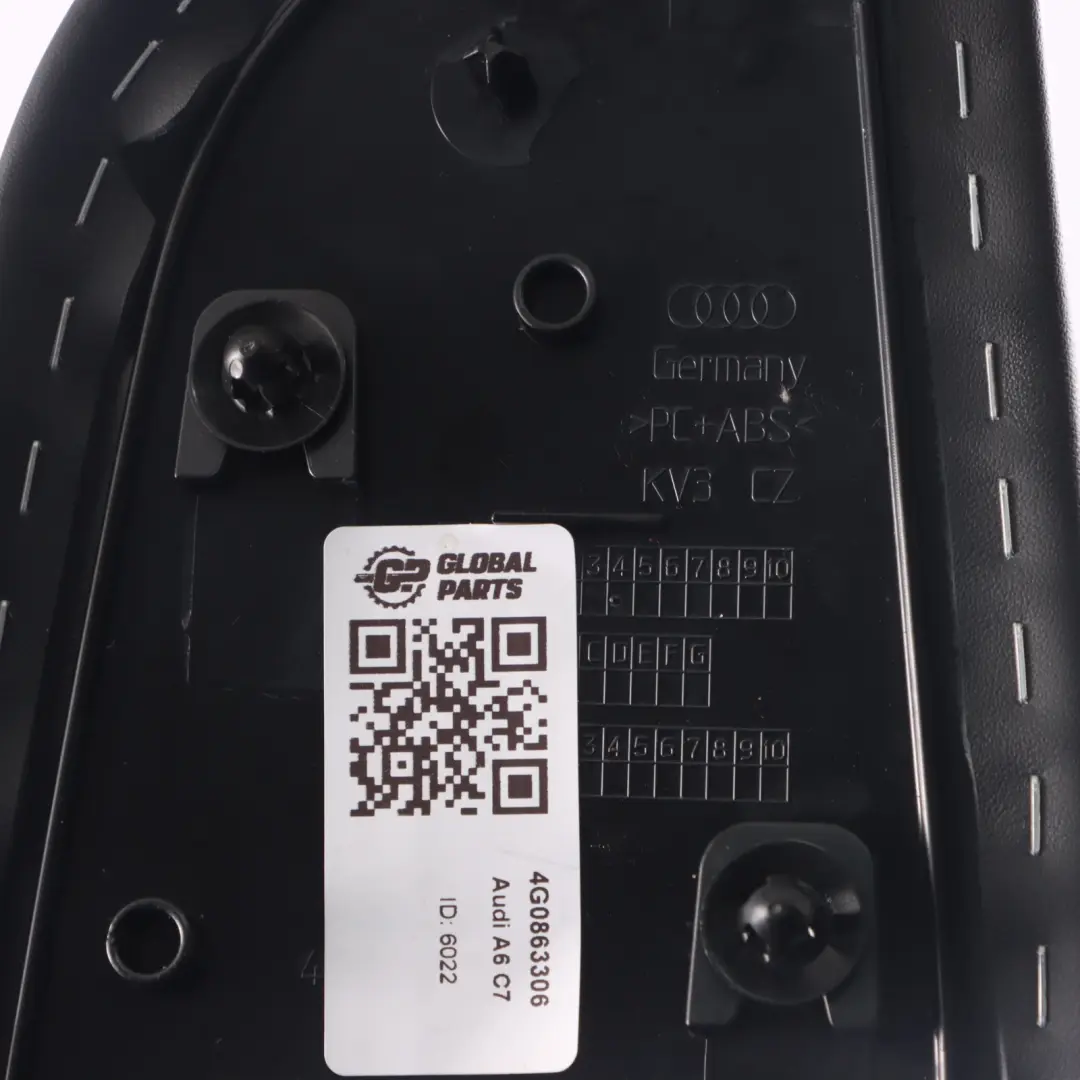 Centre Console Trim Cover Panel Front Right O/S to Audi A6 C7 with Part number 4G0863306 Audi A6 C7 Centre Console Trim Cover Panel Front Right O/S - SKU 4G0863306 - Part number 4G0863306