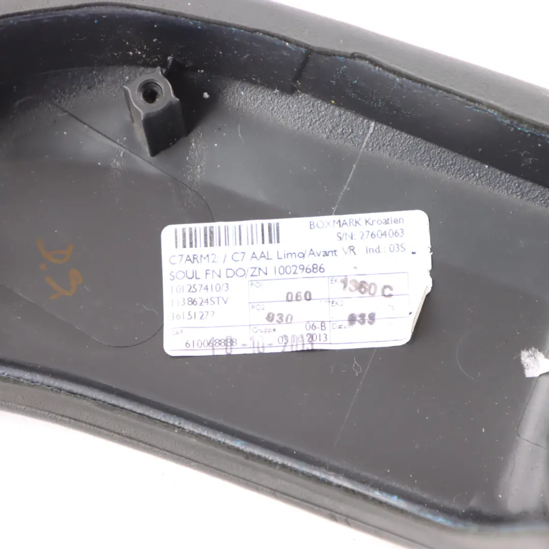 Armrest Quarter Door Card Front Right O/S Panel Leather to Audi RS6 C7 with Part number 4G0867174A Audi RS6 C7 Armrest Quarter Door Card Front Right O/S Panel Leather - SKU 4G0867174A - Part number 4G0867174A