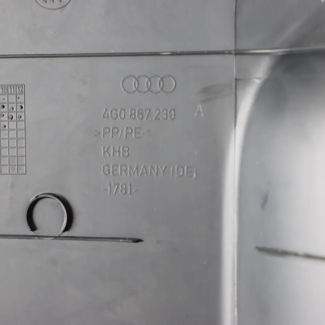 Pillar Column Interior Trim Lower Panel Left N/S to Audi RS6 C7 B with Part number 4G0867239A Audi RS6 C7 B Pillar Column Interior Trim Lower Panel Left N/S - SKU 4G0867239A - Part number 4G0867239A