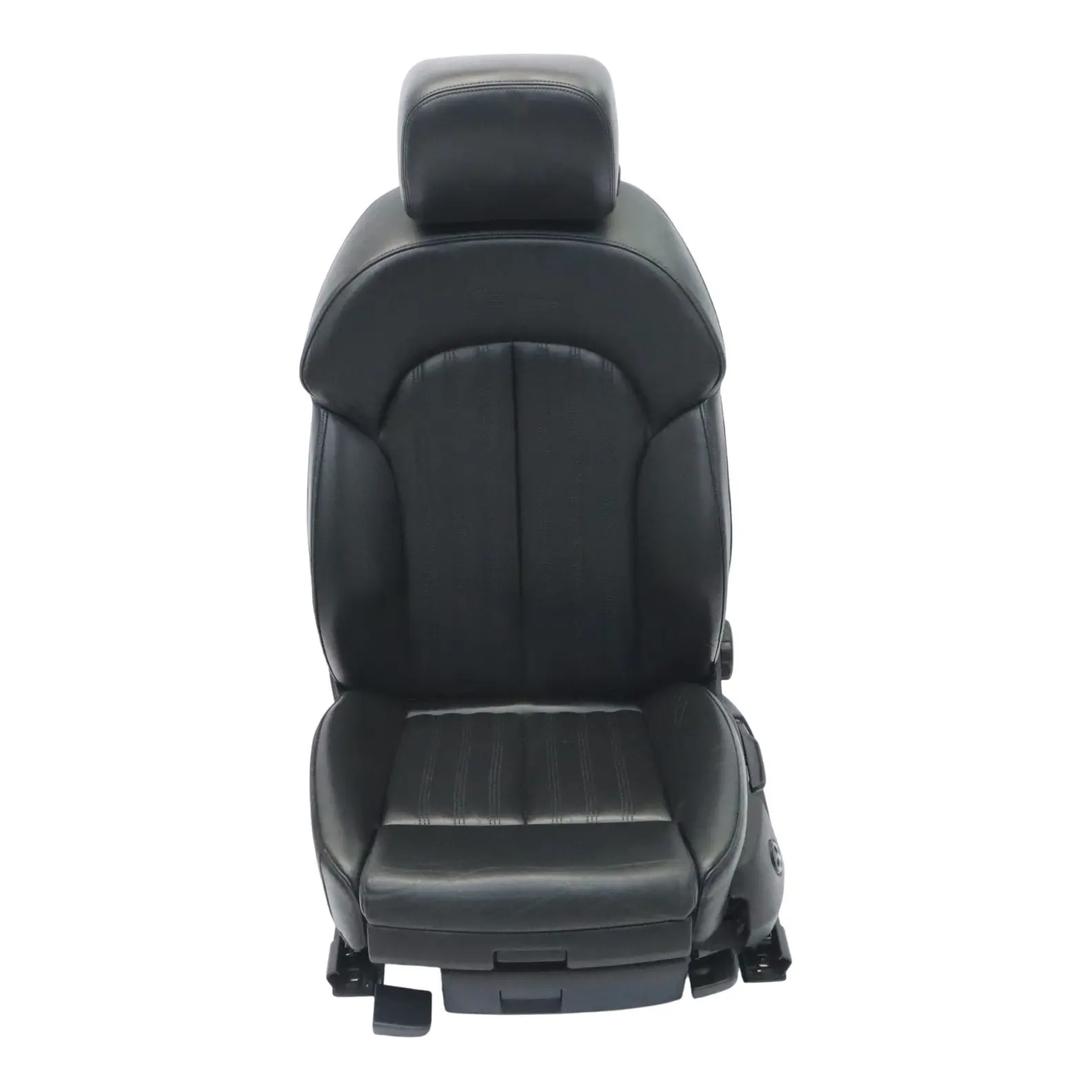 Audi A6 C7 Sedile Anteriore Sportivo Sinistro S-Line Riscaldato Pelle Soul Nero
